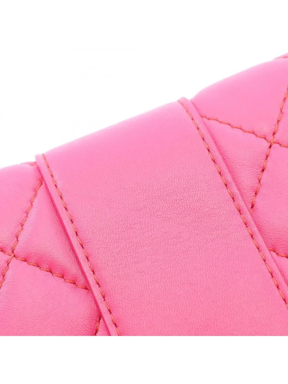 Chanel Clutch Quilted Fuchsia Pink Lambskin